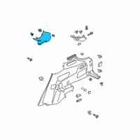 OEM 2021 Ford Explorer Pillar Trim Diagram - LB5Z-7831004-AC