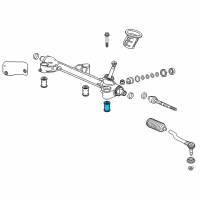 OEM 2016 Honda Pilot Bush, Gear Box Mounting Diagram - 53686-TG7-A01