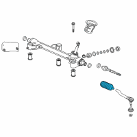 OEM 2017 Honda Pilot Dust Seal Set, Tie Rod Diagram - 53429-TG7-A01