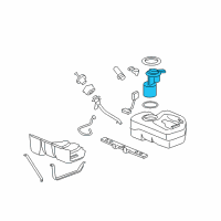 OEM 2008 Pontiac Solstice Fuel Pump Diagram - 19257689