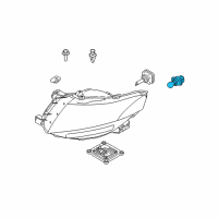 OEM 2012 Lincoln MKT Headlamp Bulb Diagram - AE9Z-13N021-A