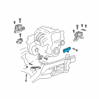 OEM 2019 Chevrolet Equinox Mount Bracket Diagram - 23463094