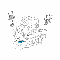 OEM 2019 Chevrolet Equinox Lower Transmission Mount Diagram - 84146942