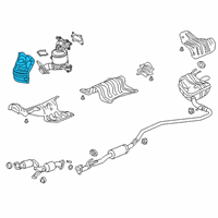 OEM 2019 Honda Insight Cover, Converter Diagram - 18120-5R7-A00