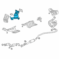 OEM 2021 Honda Insight Converter Complete, Cc Diagram - 18190-6L2-A00