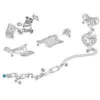 OEM Honda Fit Gasket, Exhuast Flexible Diagram - 18229-TDK-003