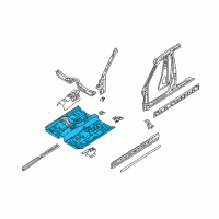 OEM 2001 Nissan Altima Floor-Front Diagram - 74312-0Z830