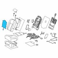 OEM Lexus RX350 Heater Assembly, Seat Back Diagram - 87530-0E150