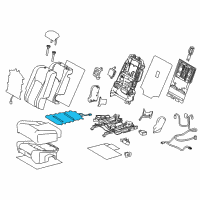 OEM 2019 Lexus RX350 Heater Assembly, Seat Diagram - 87510-0E360