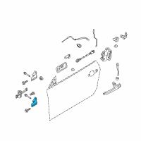 OEM 2011 Ford Mustang Lower Hinge Diagram - 6R3Z-6322810-AA