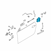 OEM 2013 Ford Mustang Latch Diagram - CR3Z-6321813-D