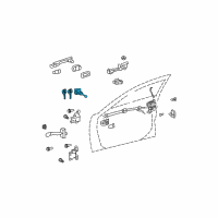 OEM 2010 Toyota Venza Cylinder & Keys Diagram - 69052-0T010