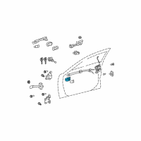 OEM 2011 Toyota Venza Handle, Inside Diagram - 69205-0T010-A0