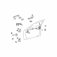 OEM 2012 Toyota Venza Lock Rod Diagram - 69311-0T010