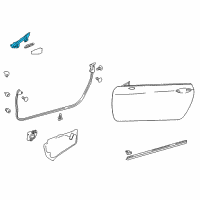 OEM Lexus RC F Seal, Front Door Division Diagram - 67533-24030