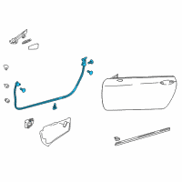 OEM 2018 Lexus RC350 WEATHERSTRIP, Front Door Diagram - 67861-24060