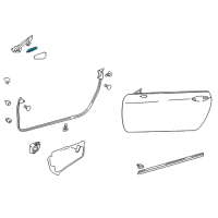 OEM 2017 Lexus RC200t Seal, Front Door Vent Diagram - 67837-24030