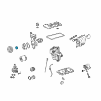 OEM Toyota Prius Front Cover Seal Diagram - 90311-A0018