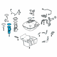 OEM Honda Clarity Set, Fuel Strainer Diagram - 17048-TRW-A00