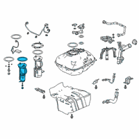 OEM 2020 Honda Clarity Set, Fuel Strainer Diagram - 17048-TRW-A00