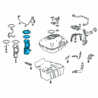 OEM Honda Clarity Module Set, Fuel Pump Diagram - 17045-TRW-A00