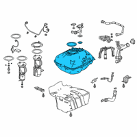 OEM 2020 Honda Clarity Set, Fuel Tank Complete Diagram - 17044-TRW-A00