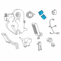 OEM 2012 Dodge Durango Air Conditioner And Heater Actuator Diagram - 68089095AA