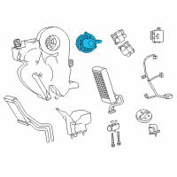 OEM Dodge Durango Motor-Blower With Wheel Diagram - 68089094AA