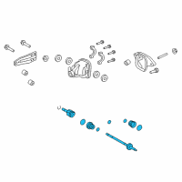 OEM 2008 Lincoln Navigator Axle Assembly Diagram - AL1Z-4K139-D