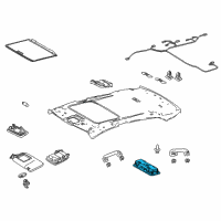 OEM 2019 Toyota Camry Dome Lamp Diagram - 81360-33070-B0