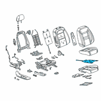 OEM 2020 Chevrolet Blazer Seat Cushion Heater Diagram - 84388799