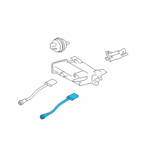 OEM 2006 Cadillac CTS Rear Oxygen Sensor Diagram - 12590035
