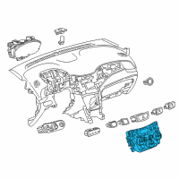 OEM 2021 Chevrolet Trax Dash Control Unit Diagram - 42588188