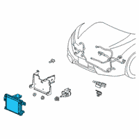 OEM 2017 Honda Civic RADAR SUB ASSY Diagram - 36802-TBA-A02
