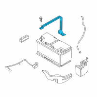 OEM BMW 640i Battery Holder Diagram - 61-21-7-609-962