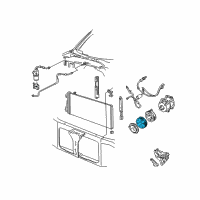 OEM 1997 Ford F-250 HD Pulley Diagram - F6TZ-19D784-B