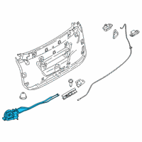 OEM BMW 640i xDrive Gran Turismo Trunk Lid Power Lock Diagram - 51-24-7-411-760
