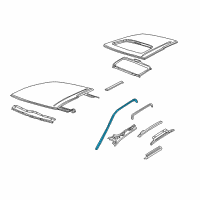 OEM 2003 Nissan Frontier WEATHERSTRIP-Roof Drip RH Diagram - 76842-9Z000