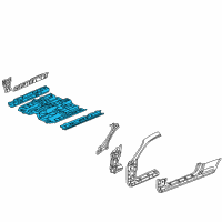 OEM 1998 Honda Accord Floor, FR. Diagram - 65100-S82-A01ZZ