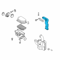 OEM 2017 Hyundai Accent Duct Assembly-Air Diagram - 28210-1R100