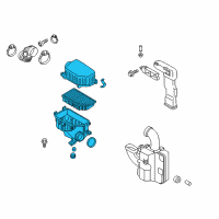 OEM 2014 Hyundai Veloster Cleaner Assembly-Air Diagram - 28110-1R100