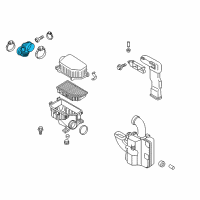 OEM 2017 Hyundai Accent Hose Assembly-Air Intake Diagram - 28140-3X000