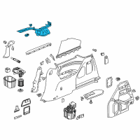 OEM Honda Odyssey Garnish, R. RR. Pillar *NH836L* (WISTERIA LIGHT GRAY) Diagram - 84149-THR-A21ZB