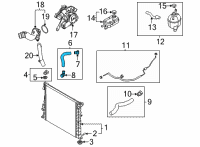 OEM 2022 Hyundai Tucson Multi Purpose Hose Diagram - 25415P000