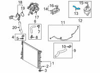 OEM 2022 Hyundai Tucson HOSE ASSY-WATER Diagram - 25450-P0000