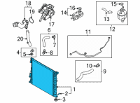 OEM Hyundai Tucson RADIATOR ASSY Diagram - 25310-P0000