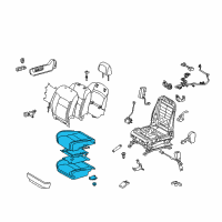 OEM 2019 Toyota Land Cruiser Seat Cushion Diagram - 71001-6BX41-C0