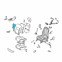 OEM 2017 Toyota Land Cruiser Seat Back Heater Diagram - 87510-60590