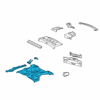 OEM Chevrolet Cavalier Panel Kit, Rear Compartment Floor Diagram - 19121137