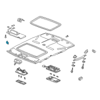 OEM 1996 Acura RL Holder, Sunvisor (Seagull Gray) Diagram - 88217-SP0-000ZF